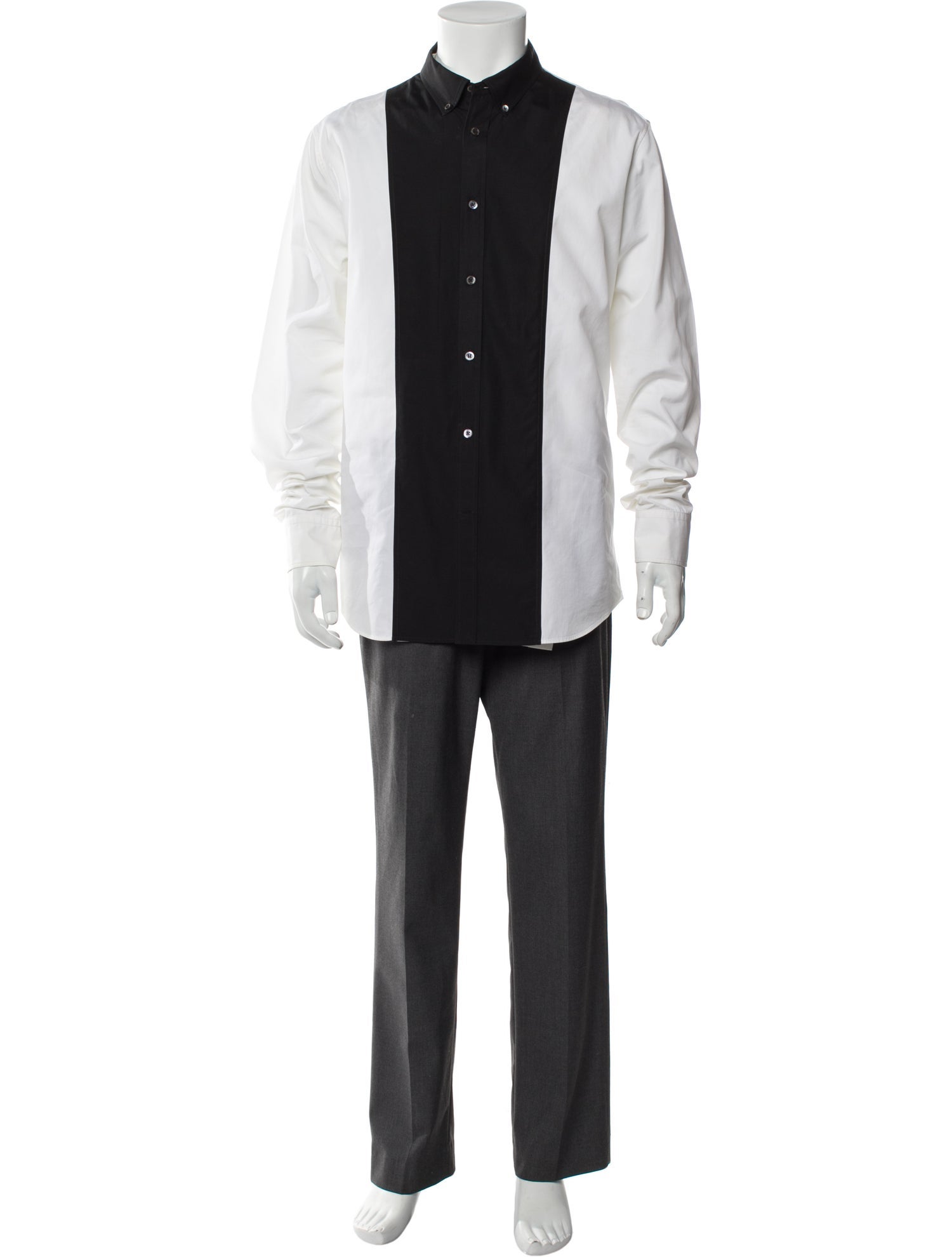 Alexander McQueen Long Sleeve Tuxedo Shirt