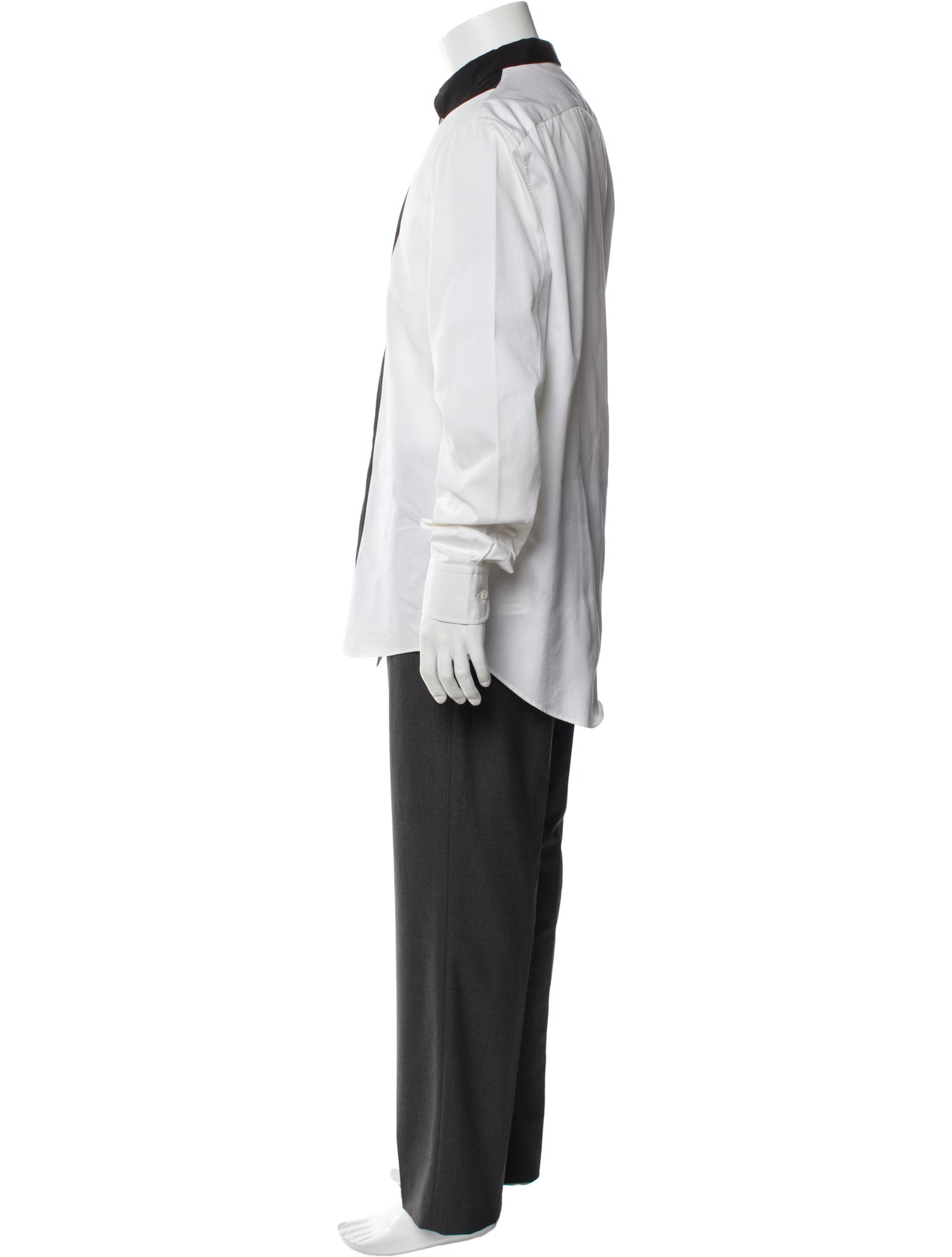 Alexander McQueen Long Sleeve Tuxedo Shirt