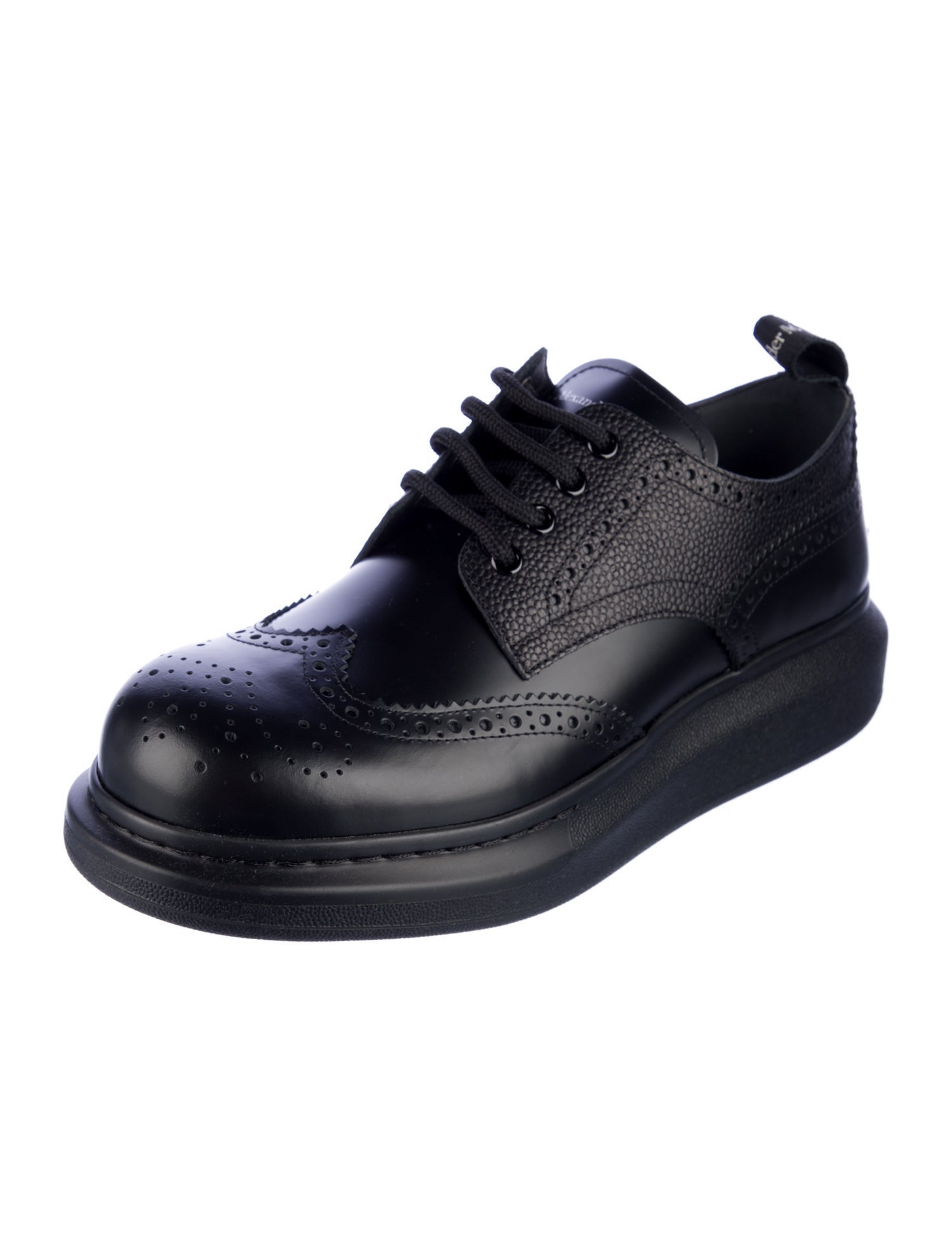 Alexander McQueen Leather Lasercut Accents Brogues w/ Tags