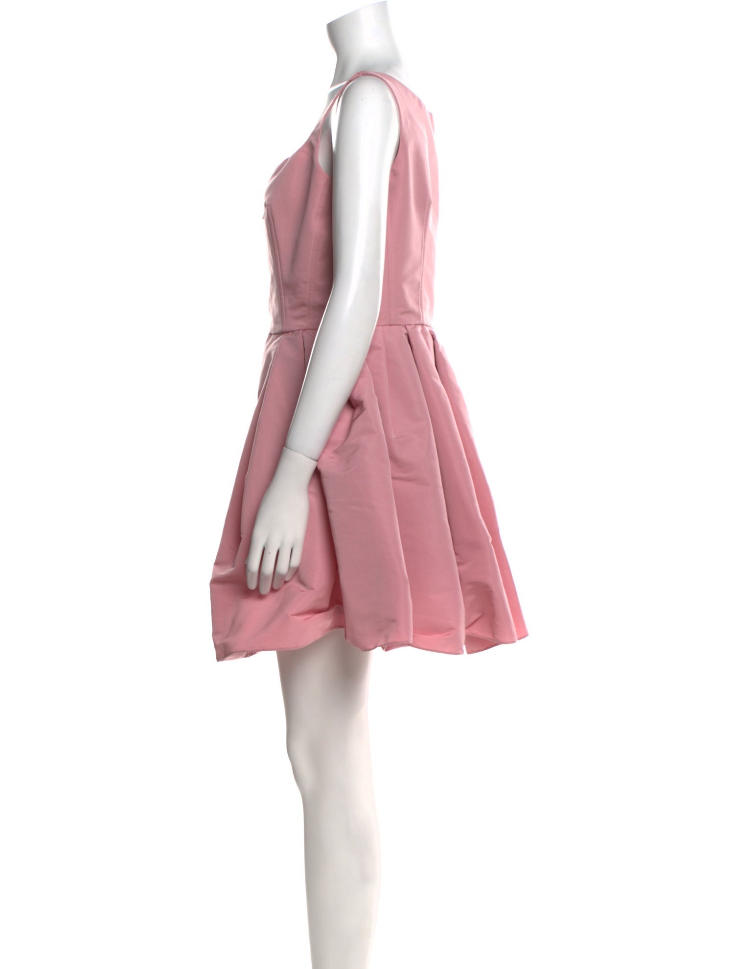 Alexander McQueen Square Neckline Mini Dress