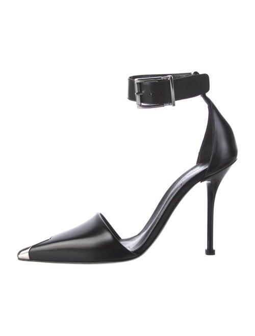 Alexander McQueen Leather D'Orsay Pumps