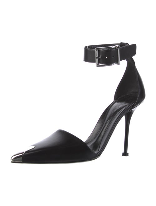 Alexander McQueen Leather D'Orsay Pumps