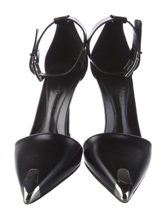 Alexander McQueen Leather D'Orsay Pumps