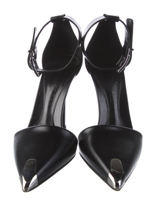Alexander McQueen Leather D'Orsay Pumps