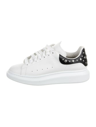 Alexander McQueen Leather Studded Accents Athletic Sneakers