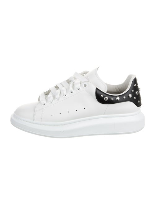 Alexander McQueen Leather Studded Accents Athletic Sneakers