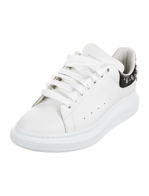 Alexander McQueen Leather Studded Accents Athletic Sneakers