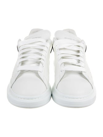 Alexander McQueen Leather Studded Accents Athletic Sneakers