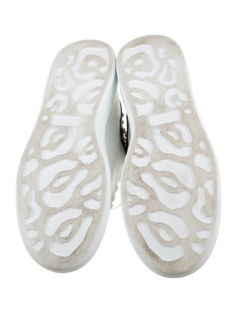 Alexander McQueen Leather Studded Accents Athletic Sneakers