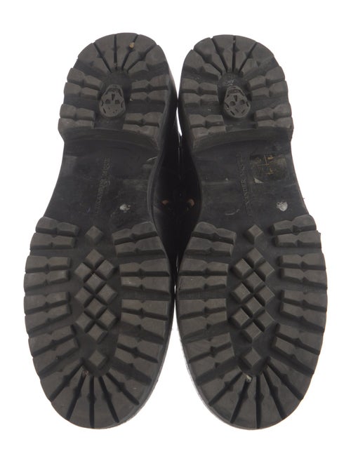 Alexander McQueen Leather Lasercut Accents Boots