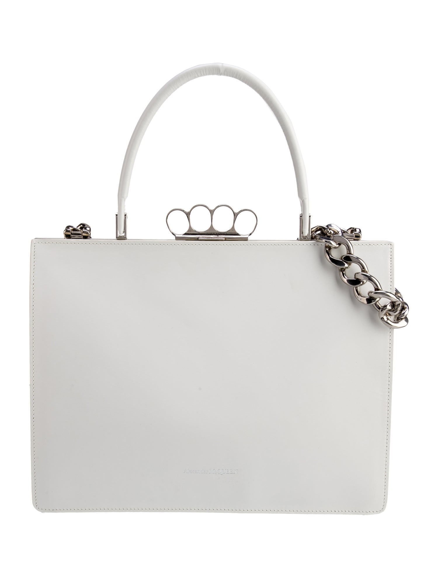 Alexander McQueen Leather Four Ring Frame