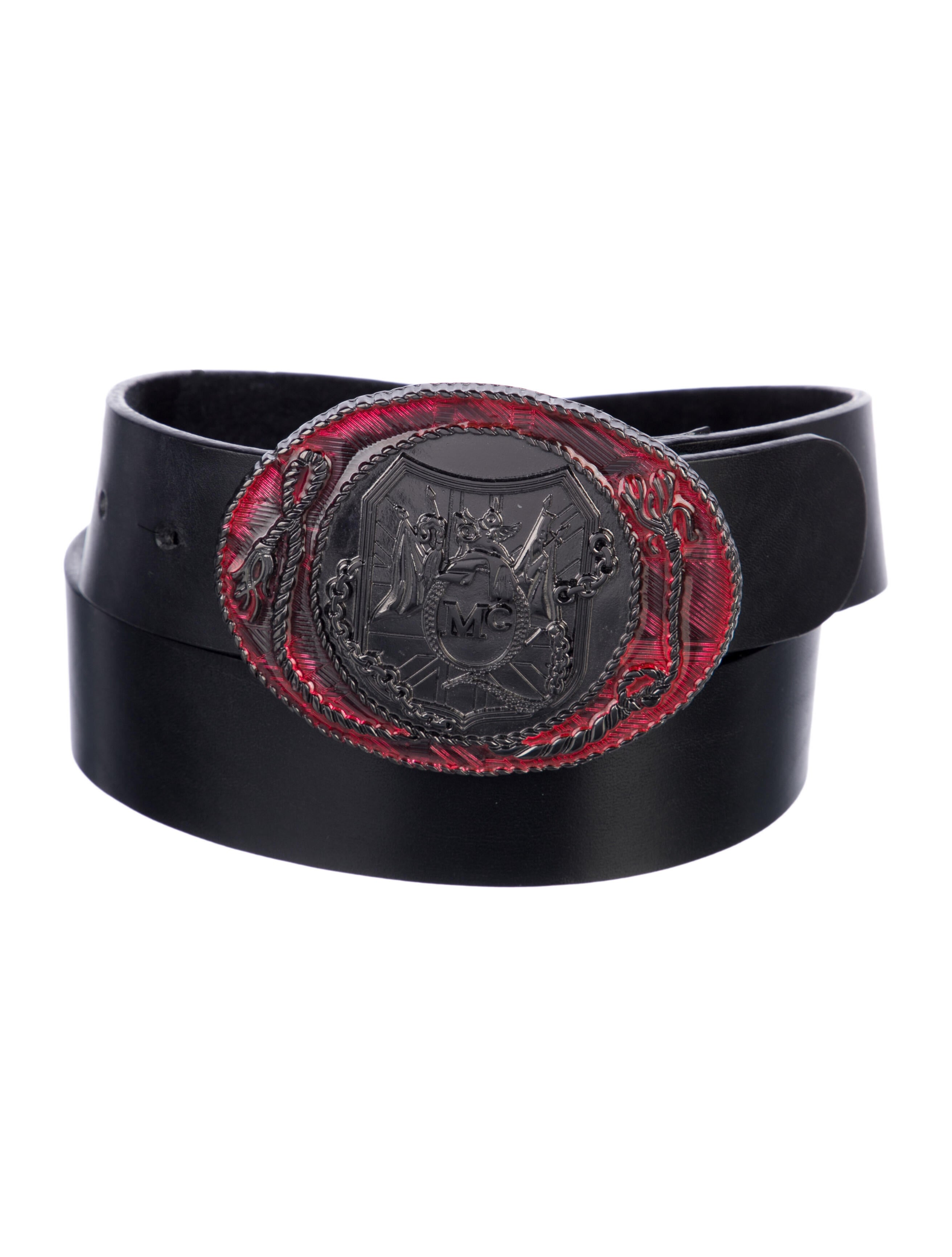 Alexander Mcqueen Black Leather Belts main image 0