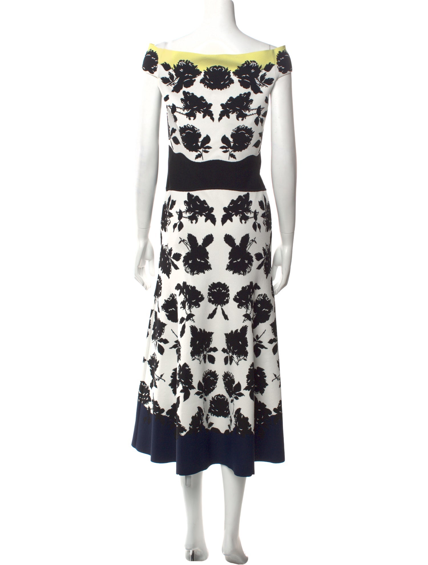 Alexander McQueen Floral Print Long Dress