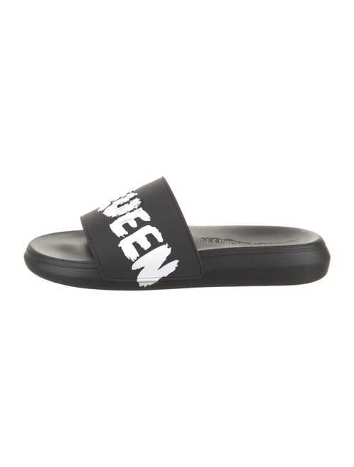 Alexander McQueen Rubber Graphic Print Slides