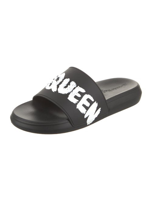 Alexander McQueen Rubber Graphic Print Slides