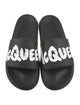 Alexander McQueen Rubber Graphic Print Slides