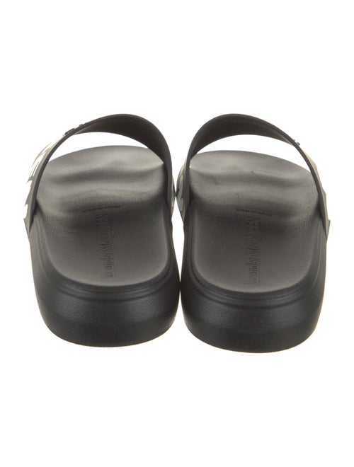 Alexander McQueen Rubber Graphic Print Slides