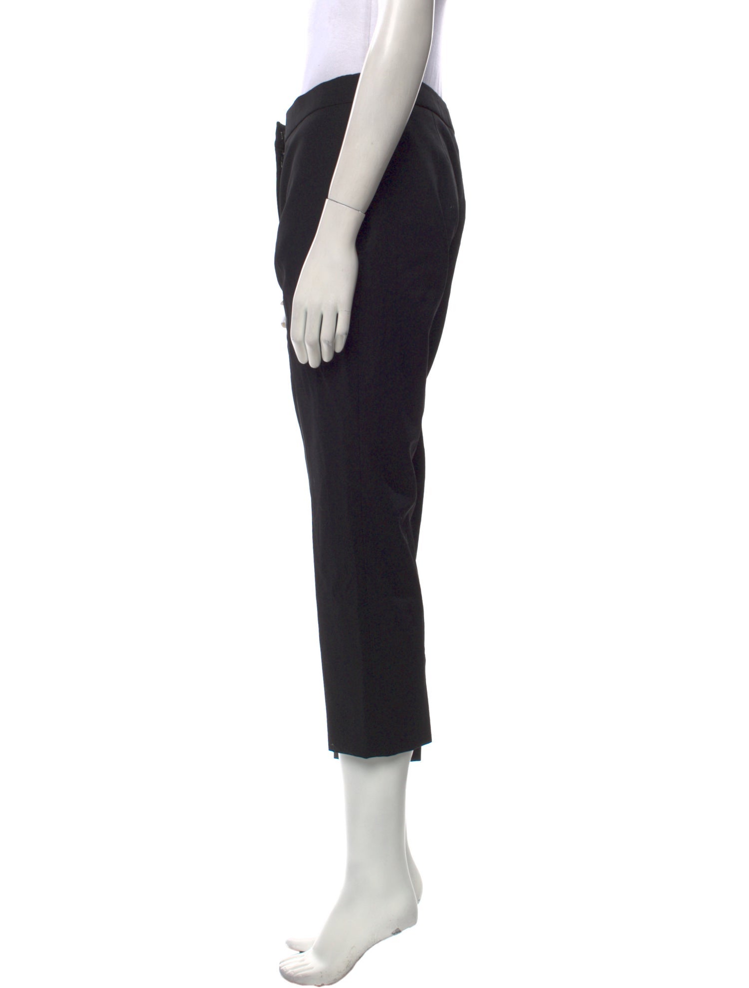 Alexander McQueen Virgin Wool Straight Leg Pants