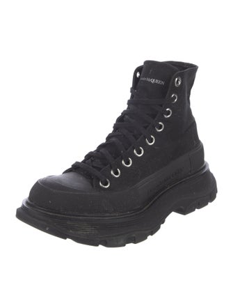 Alexander McQueen Canvas Combat Boots