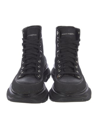 Alexander McQueen Canvas Combat Boots