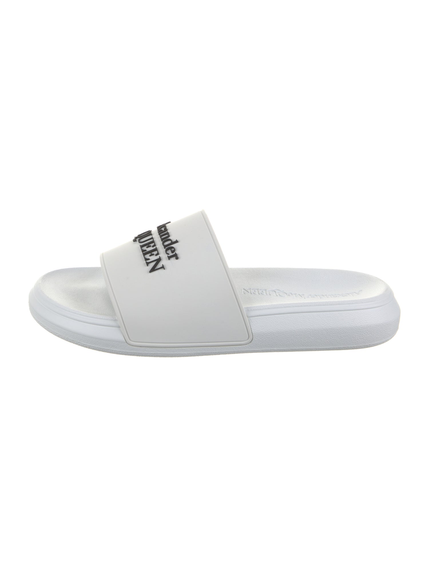 Alexander McQueen Rubber Graphic Print Slides