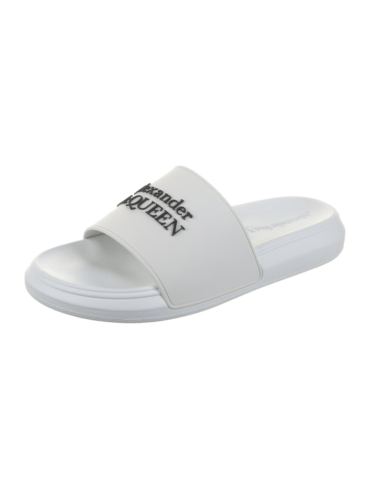 Alexander McQueen Rubber Graphic Print Slides