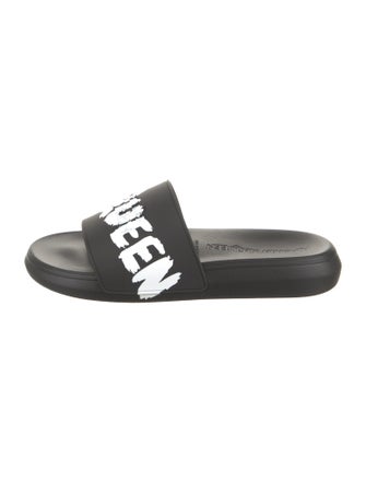 Alexander McQueen Rubber Printed Slides