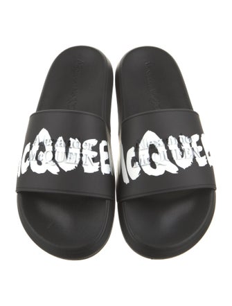 Alexander McQueen Rubber Printed Slides