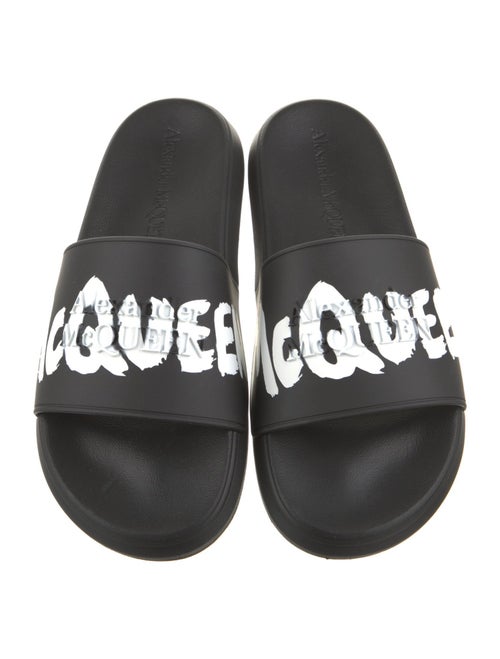 Alexander McQueen Rubber Printed Slides