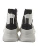 Alexander McQueen Canvas Colorblock Pattern Lace-Up Boots