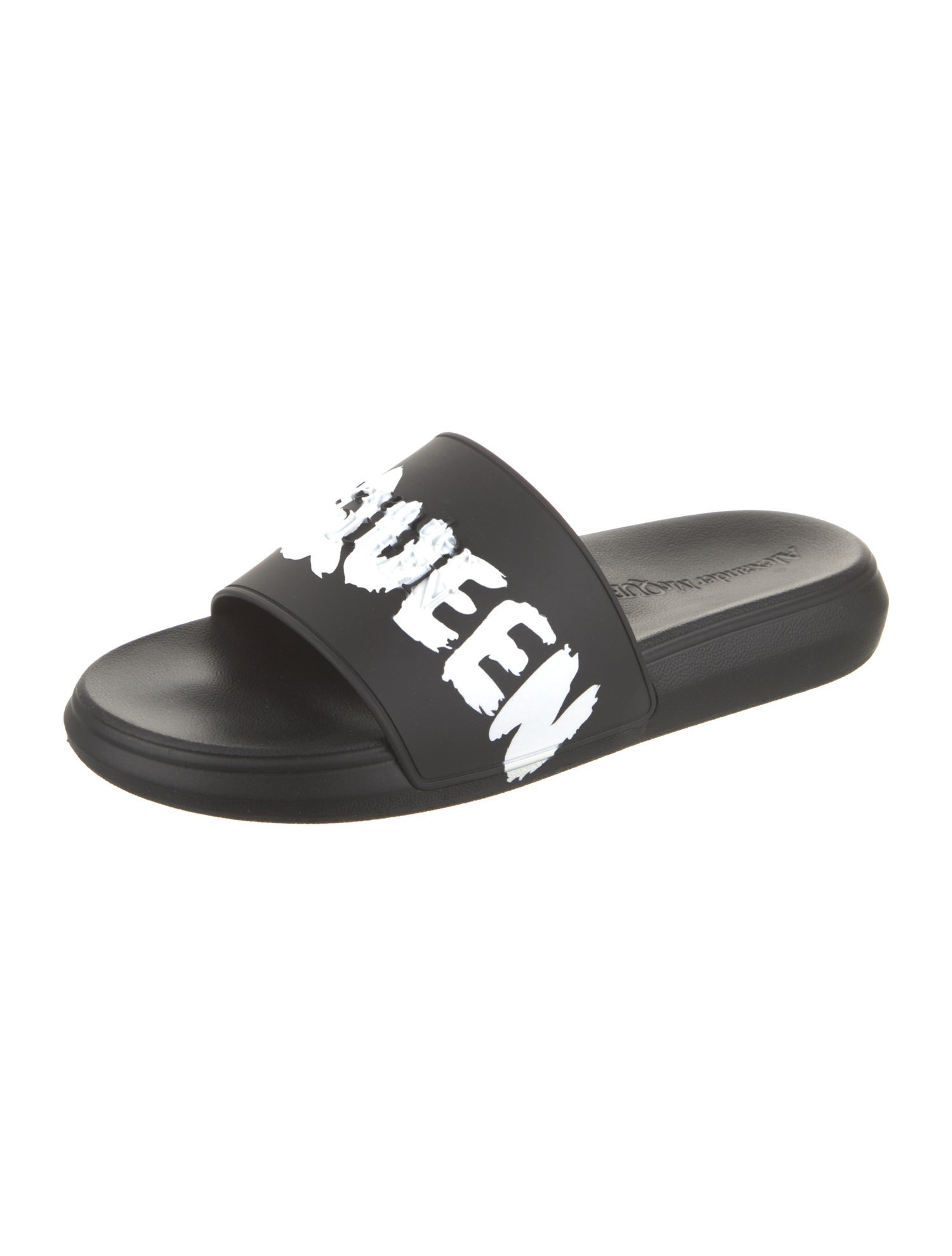 Alexander McQueen Rubber Graphic Print Slides