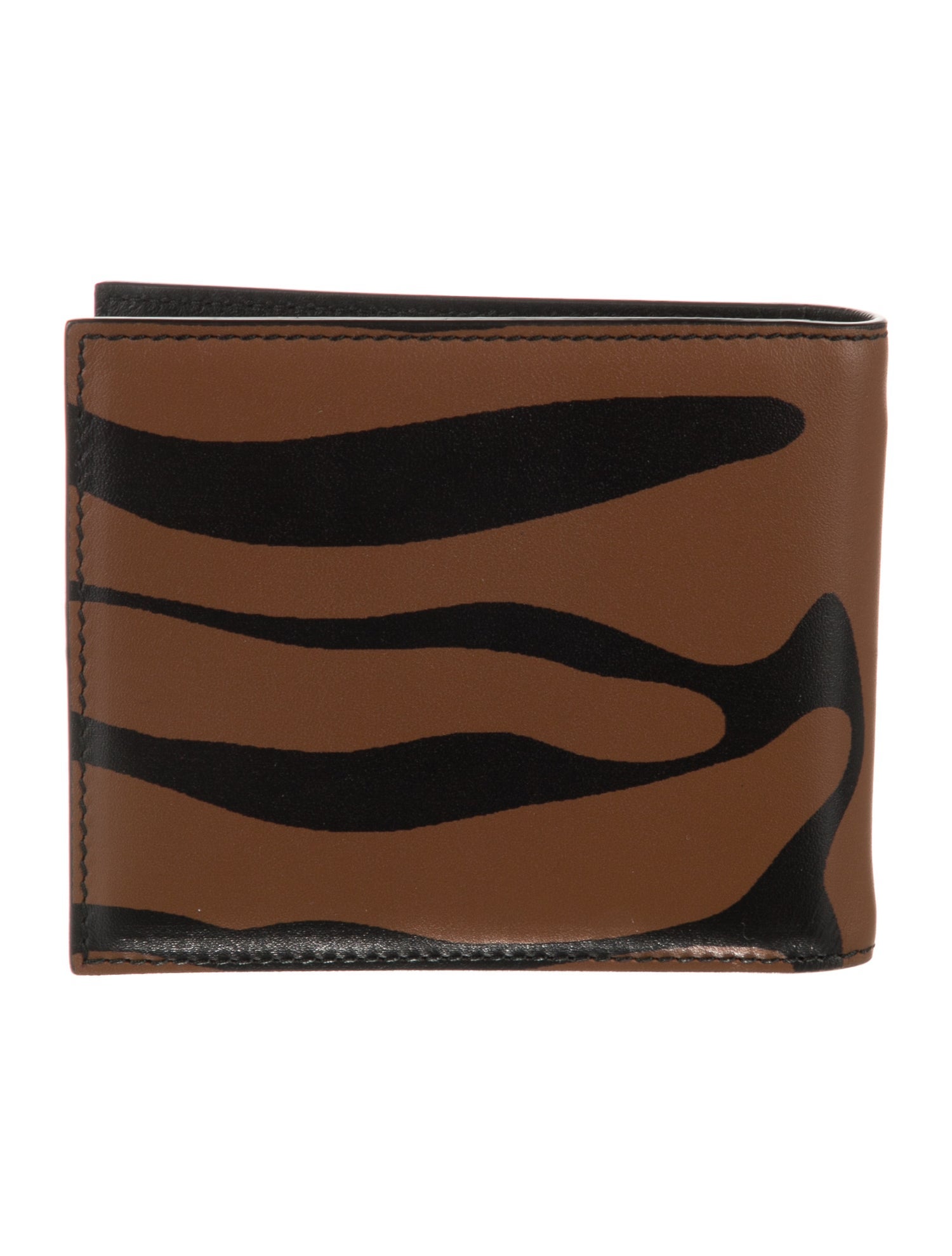 Alexander McQueen Leather Printed Bifold Wallet