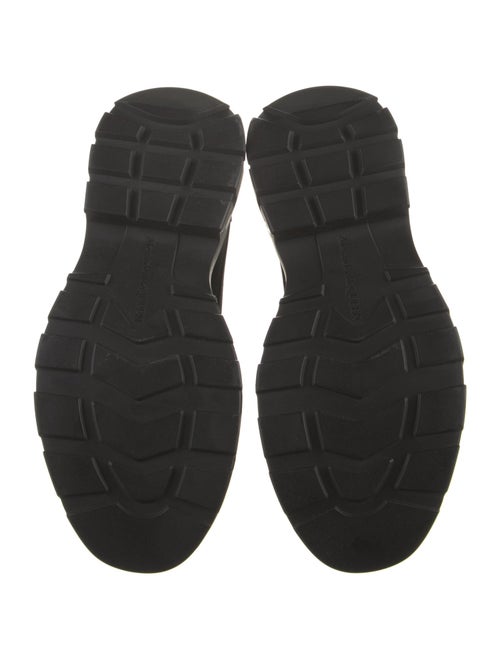 Alexander McQueen Leather Graphic Print Hiking Boots