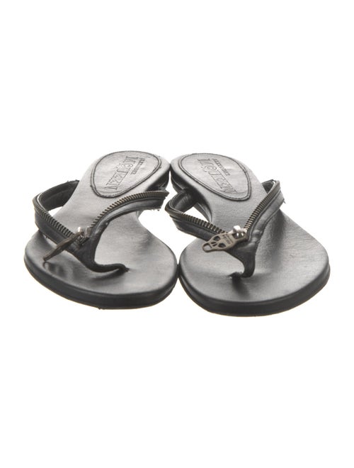 Alexander McQueen Leather Flip Flops