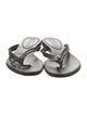 Alexander McQueen Leather Flip Flops