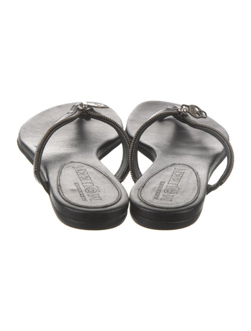 Alexander McQueen Leather Flip Flops