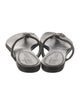 Alexander McQueen Leather Flip Flops