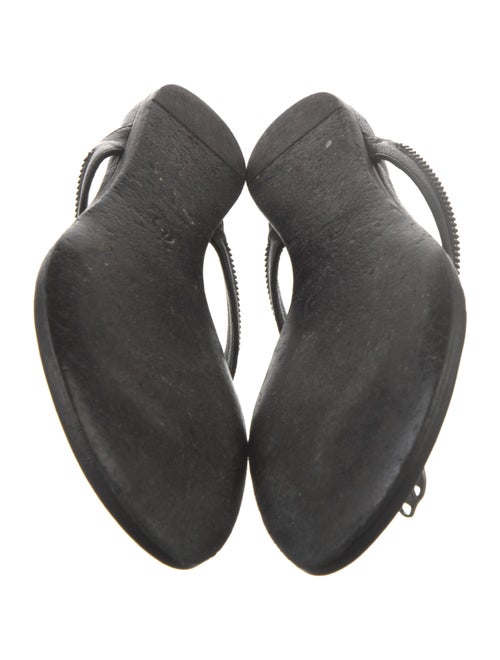 Alexander McQueen Leather Flip Flops