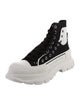 Alexander McQueen Canvas Colorblock Pattern Chunky Sneakers
