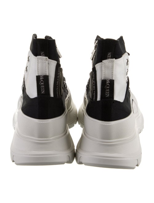 Alexander McQueen Canvas Colorblock Pattern Chunky Sneakers