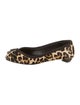 Alexander McQueen Leather Animal Print Ballet Flats