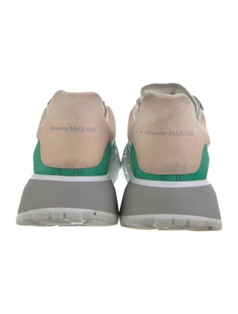 Alexander McQueen Leather Colorblock Pattern Sneakers