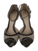 Alexander McQueen Raffia Printed D'Orsay Pumps