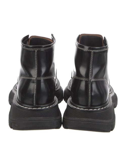 Alexander McQueen Leather Combat Boots