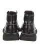 Alexander McQueen Leather Combat Boots