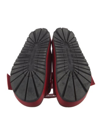 Alexander McQueen Leather Cutout Accent Slides