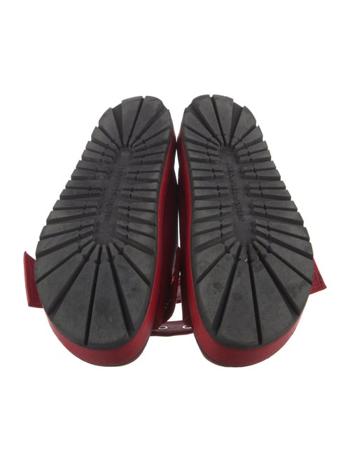 Alexander McQueen Leather Cutout Accent Slides