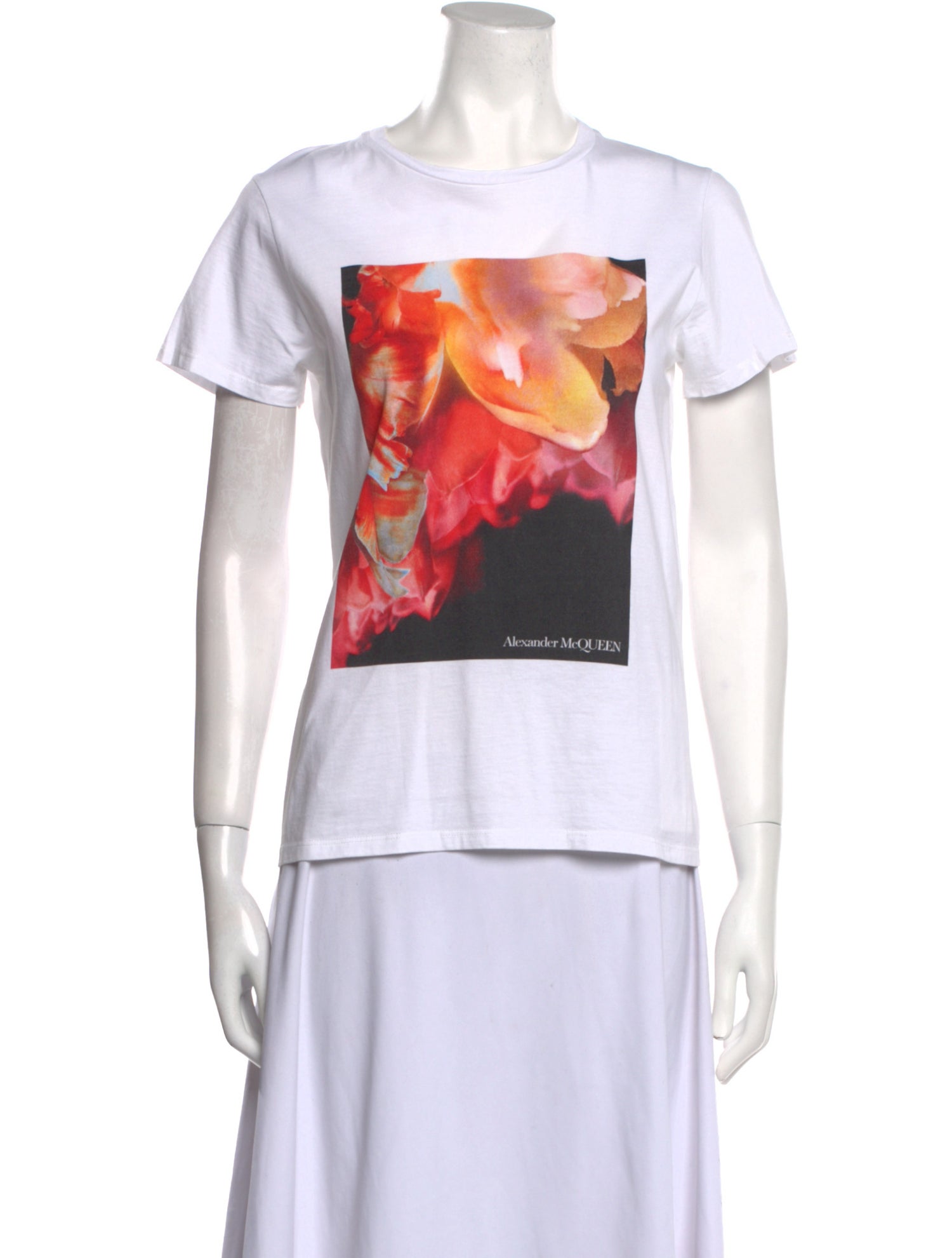 Alexander McQueen Graphic Print Crew Neck T-Shirt