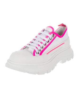 Alexander McQueen Canvas Printed Chunky Sneakers