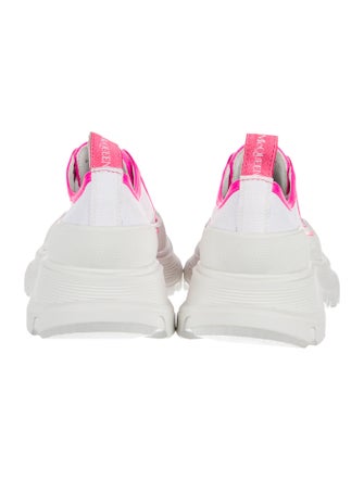 Alexander McQueen Canvas Printed Chunky Sneakers